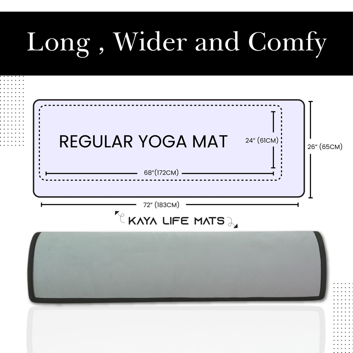 Kaya Life Digital Printed anti-slip Yoga Mat For Exercise | For Men & Women